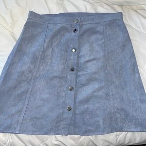 Blue high waisted skirt
